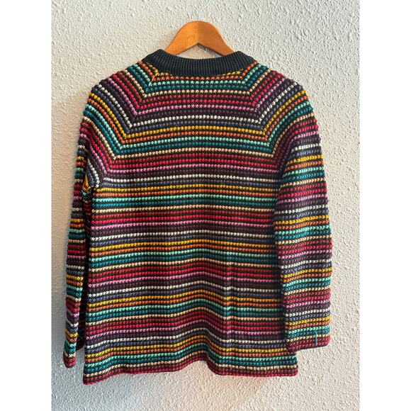 Vintage Lady Vanderbilt Wool Rainbow Knit Sweater - No Size - Picture 5 of 7